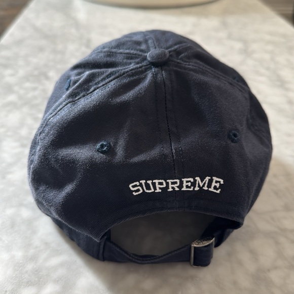 Supreme New York 2024 navy blue hat cap 6 panel